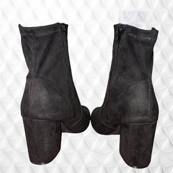 Madden Girl Women’s Black Size 7 1/2 RAPIDD Ankle Fabric Boots EUC - Picture 4 of 7